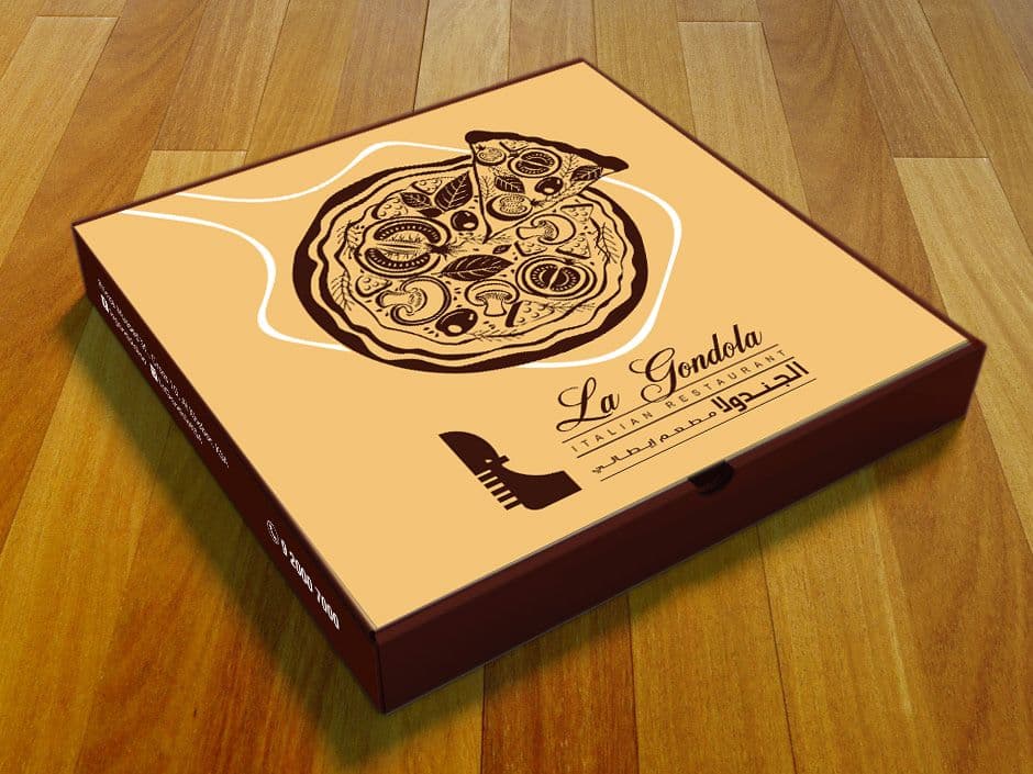 تولید جعبه مقوائی پیتزا فست فود